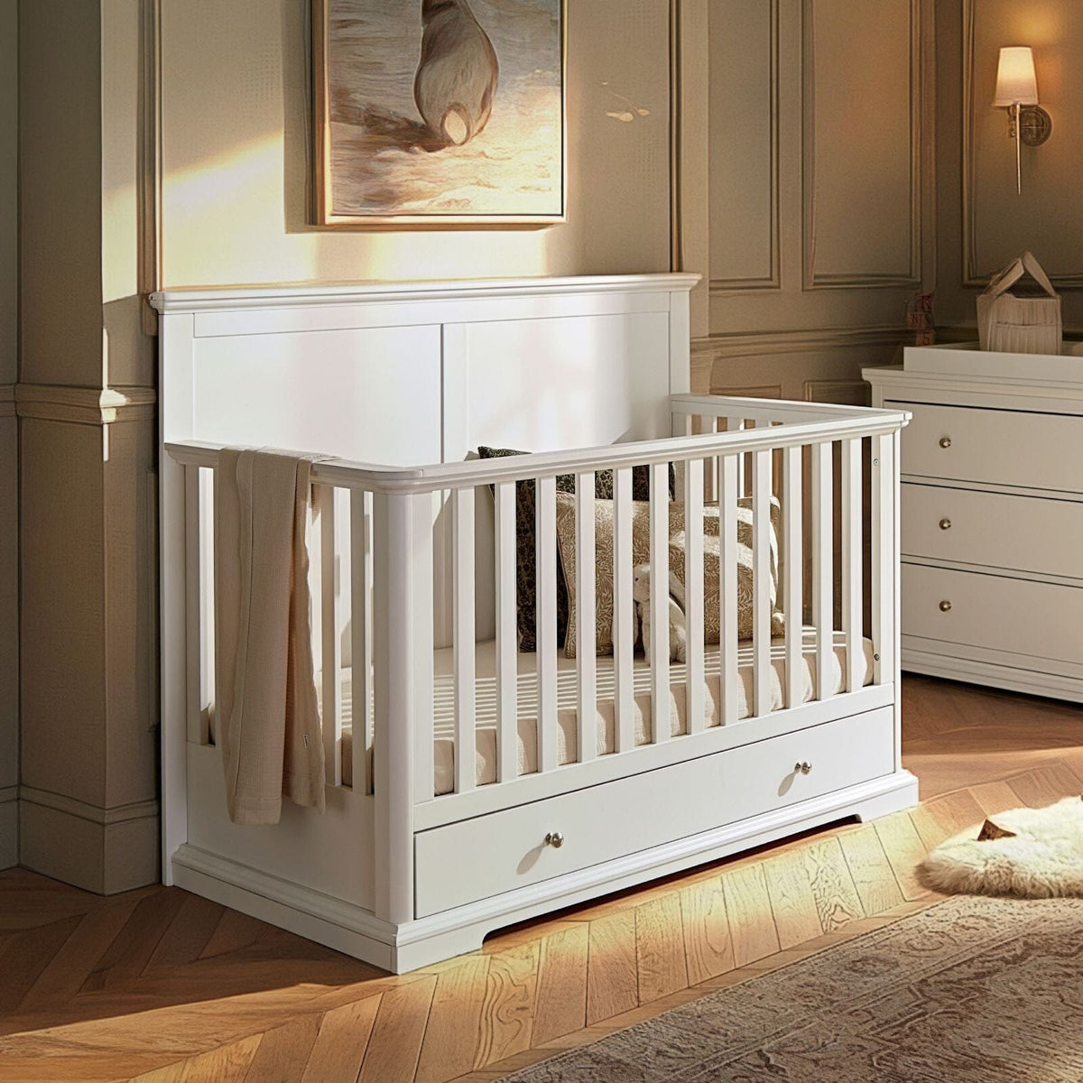 Beaumont Grand Cot Bed - White