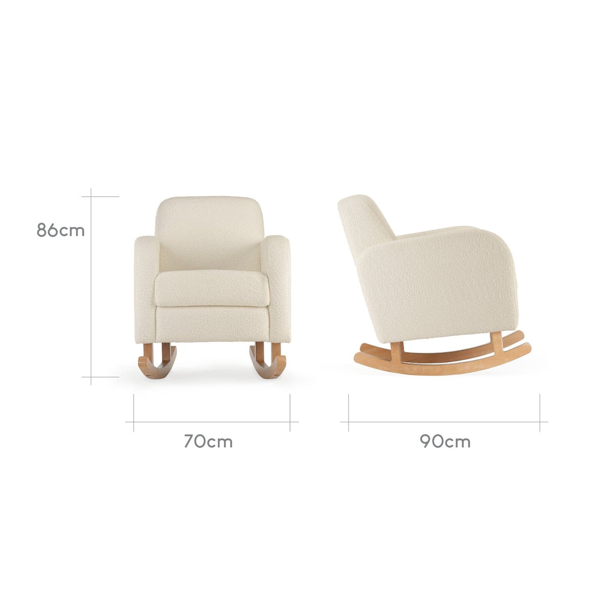 Etta Nursing Chair - Bouclé Off White