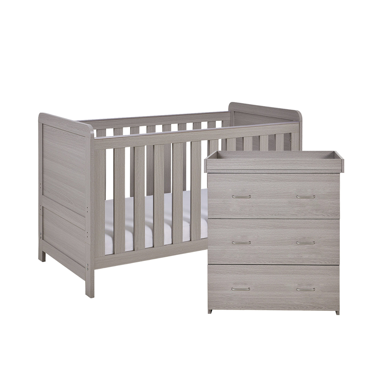Caro 2 Piece Nursery Furniture Set - Grey Wash