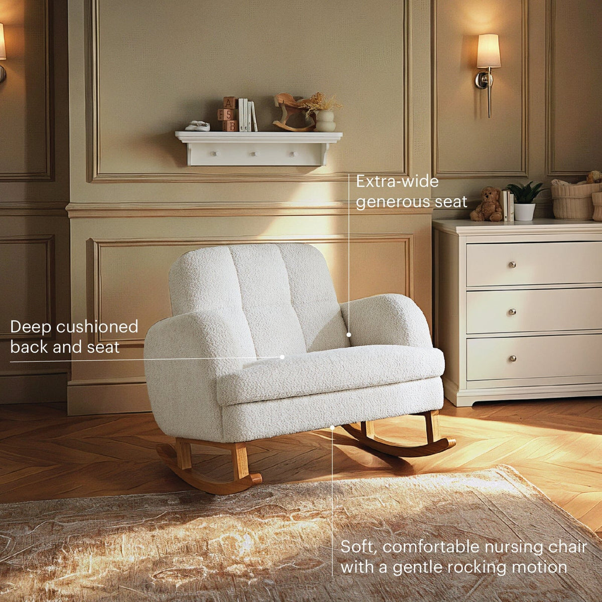 Etta Cuddle Chair - Bouclé Off White