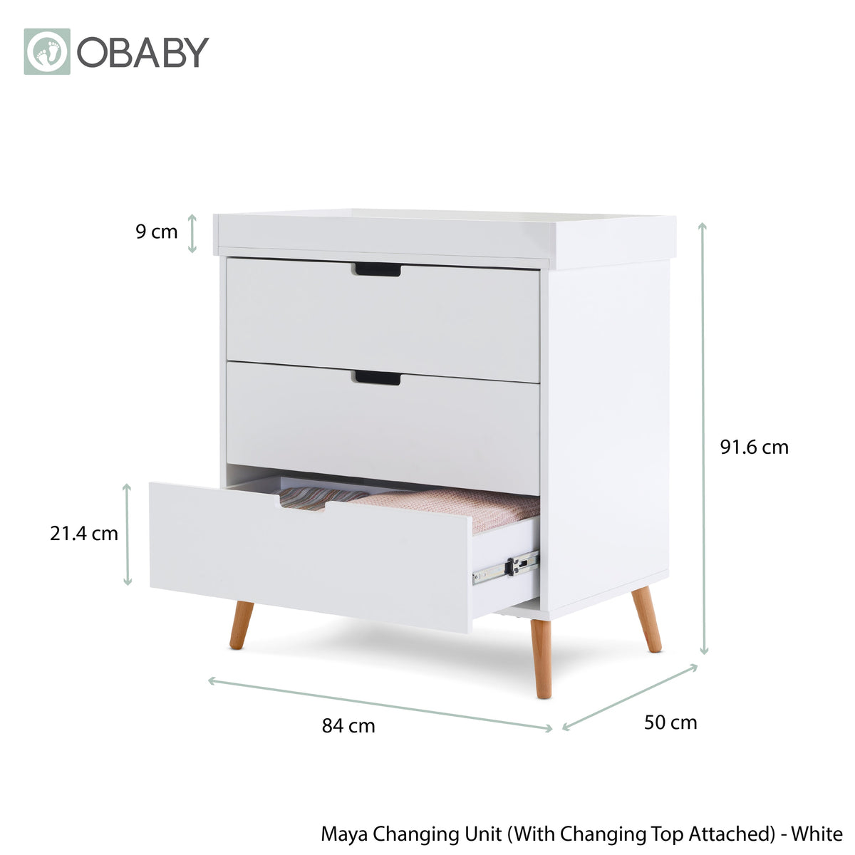 Maya Changing Unit - White With Natural (5)