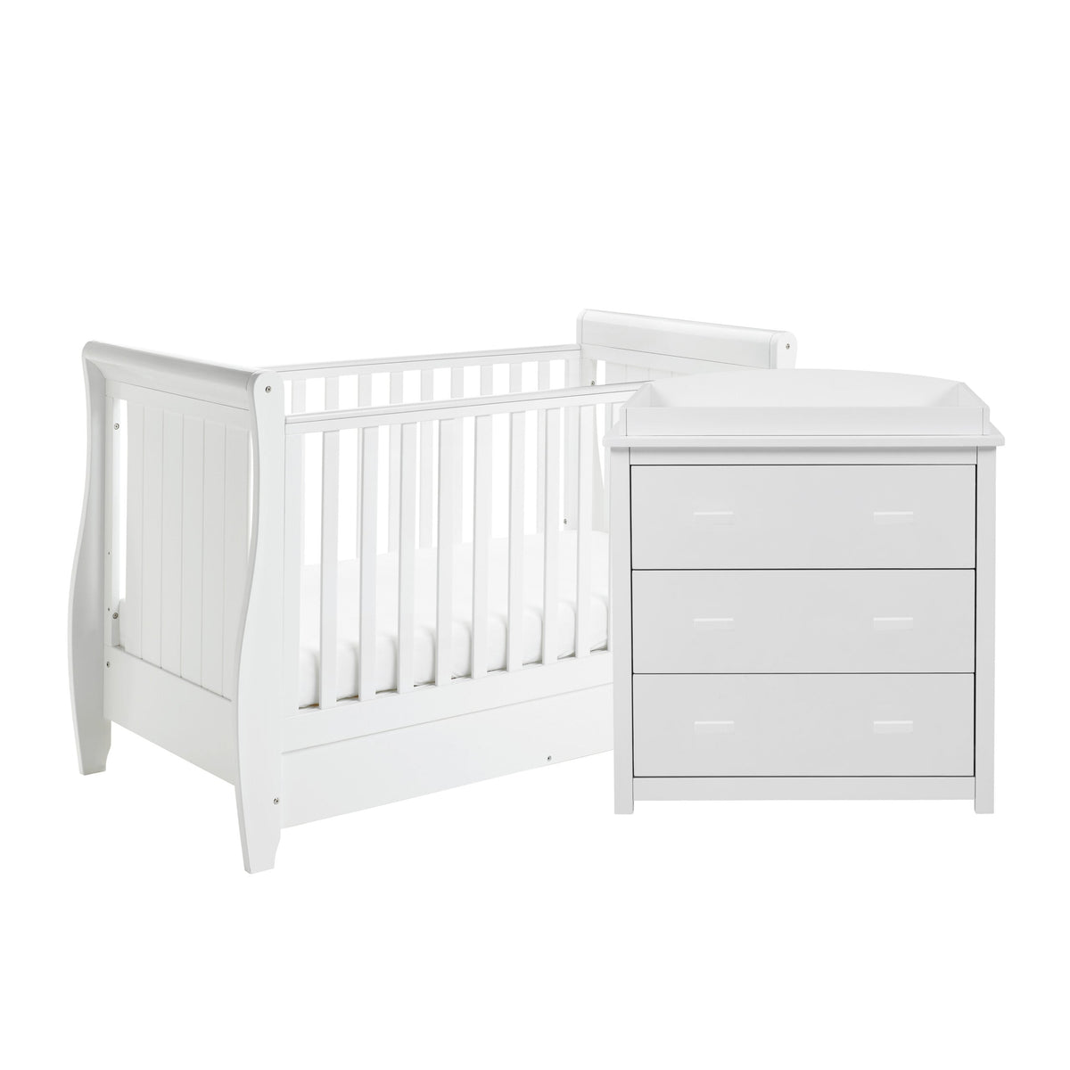 Stella 2 Piece Nursery Furniture Set - White