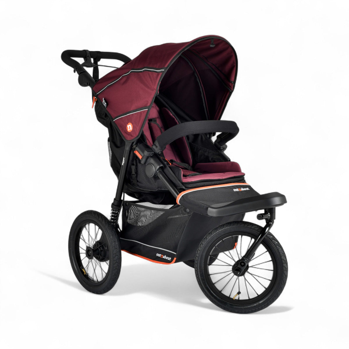 Out n About Nipper V6 Plus Pushchair - Brambleberry Red