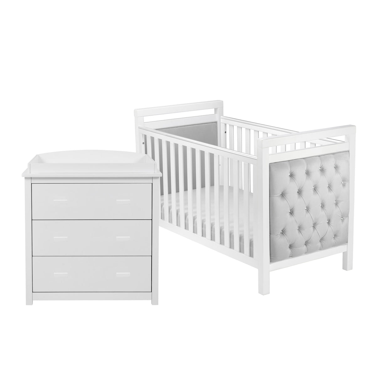 Velvet Deluxe 2 Piece Nursery Furniture Set