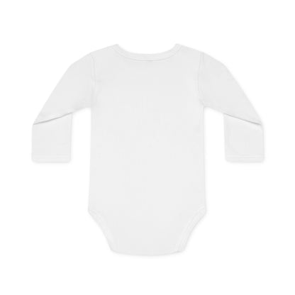 Personalised Organic Long-Sleeve Baby Grow