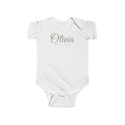 Personalised Name Baby Bodysuit – Script