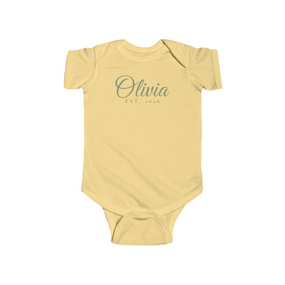 Personalised Name Baby Bodysuit – Script
