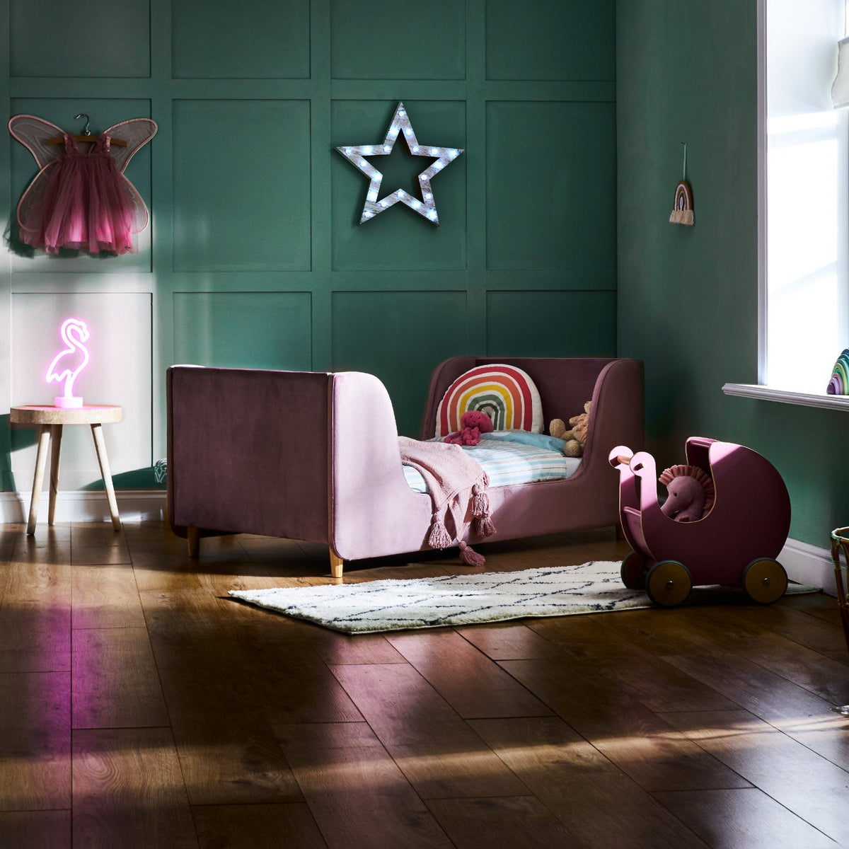 Lumi Toddler Bed - Dusty Pink