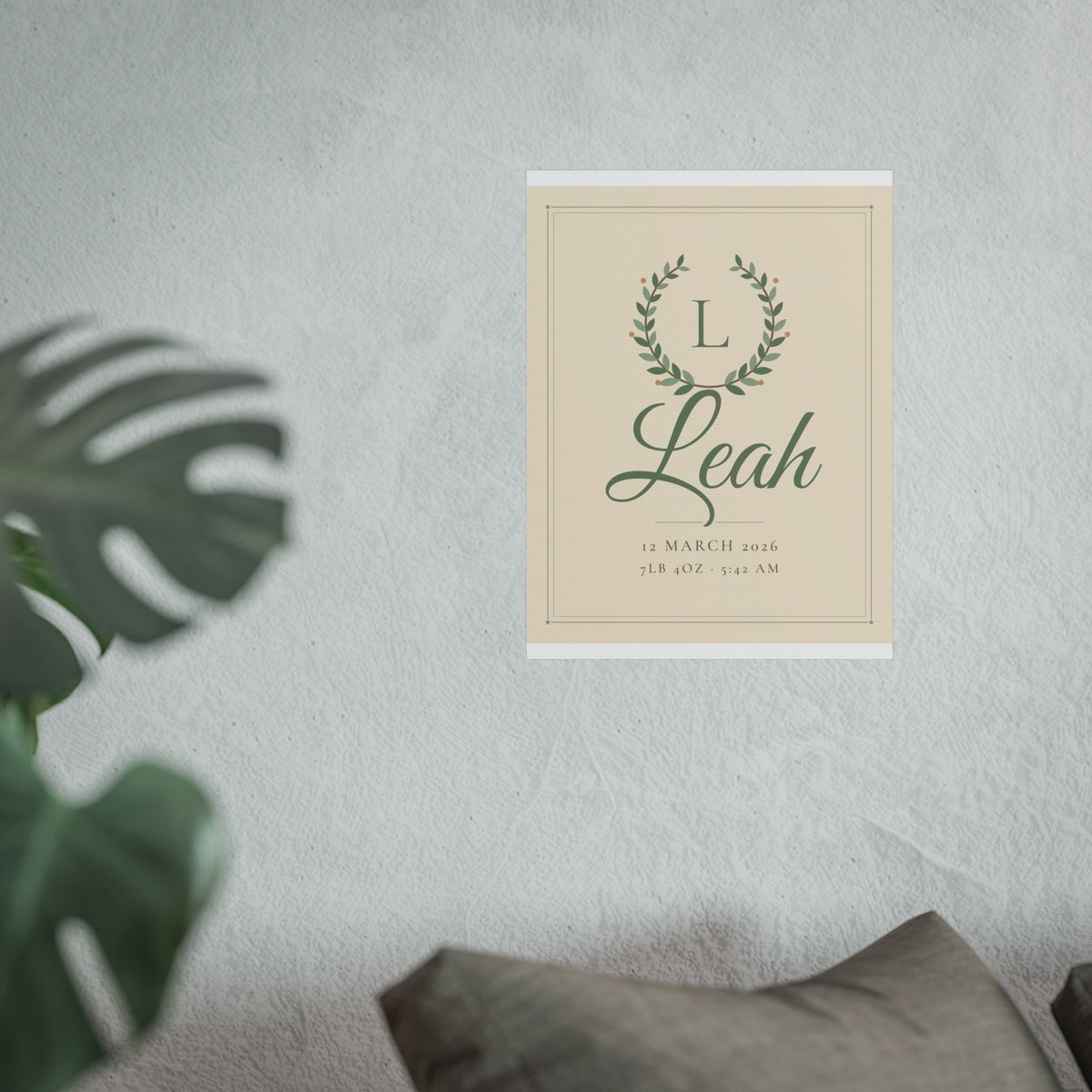 Personalised Nursery Name Print