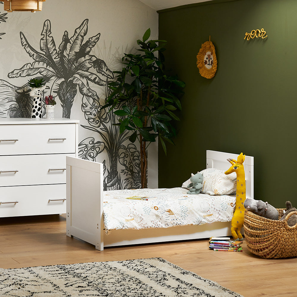 Nika Mini Cot Bed - White Wash (2)