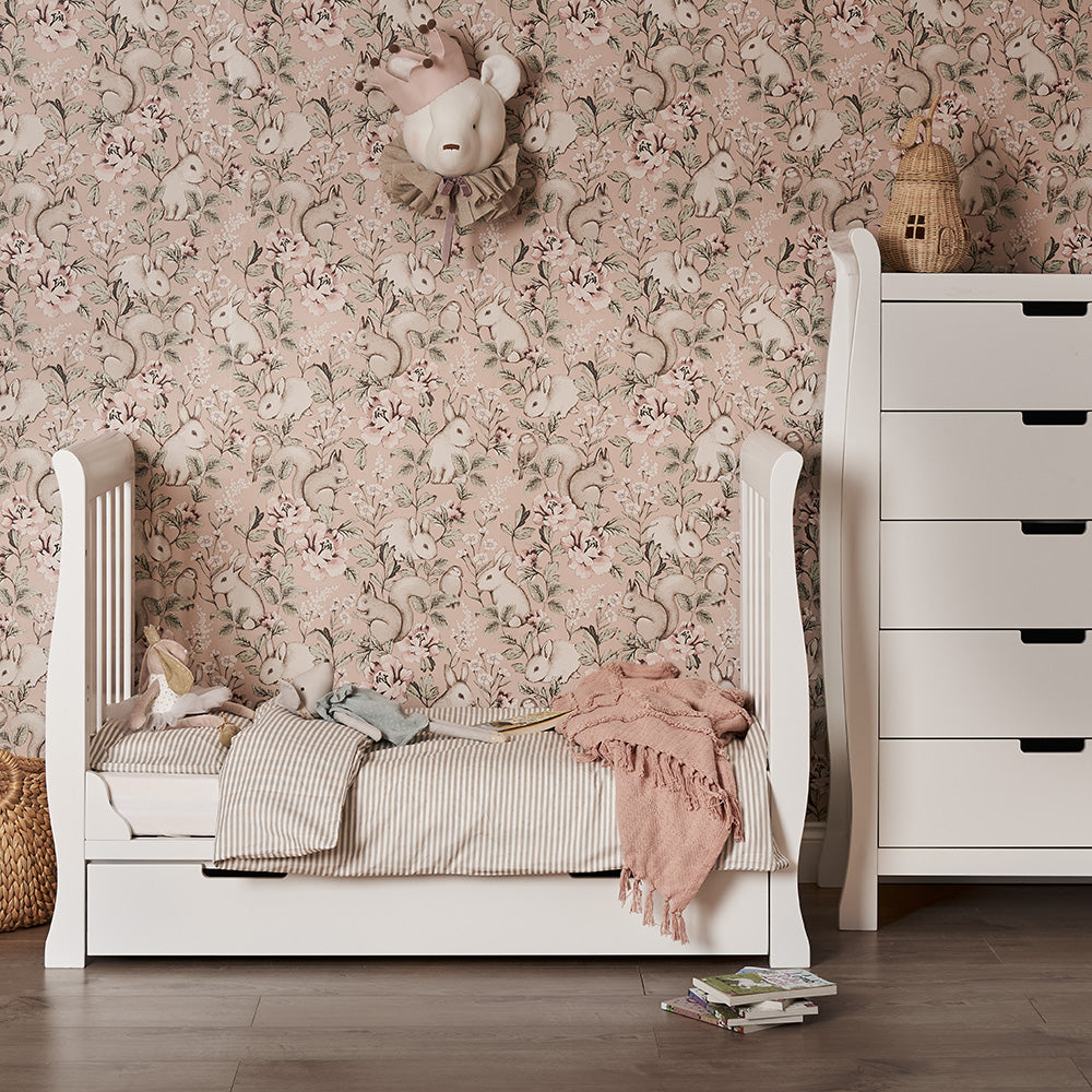 Stamford Mini Sleigh Cot Bed - White (3)