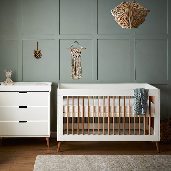 Maya 2 Piece Room Set - White With Natural