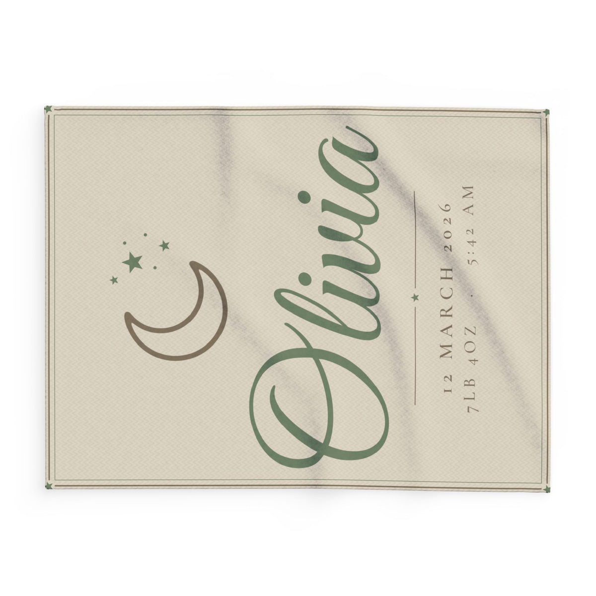 Personalised Baby Name Fleece Blanket