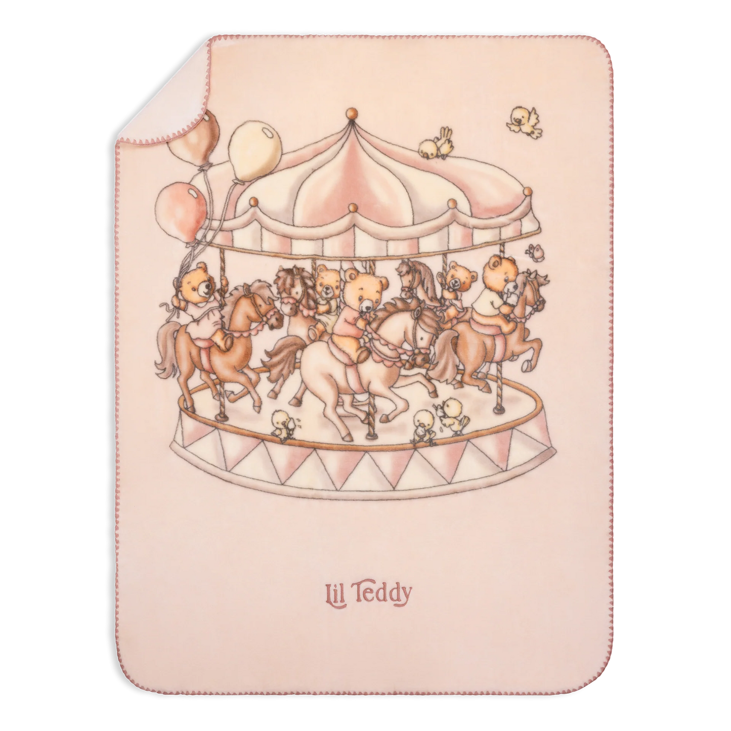 Bigger Teddy’s Merry Go Snuggle Sugary Pink