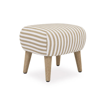 Etta Footstool - Beach Stripe