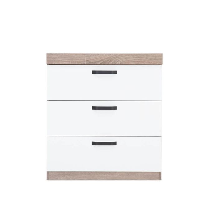 Enzo 2 Piece Nursery Furniture Set - Truffle Oak & White