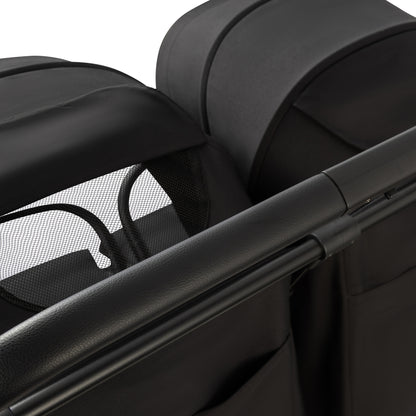 Red Kite Push Me Duet Twin Stroller – Black