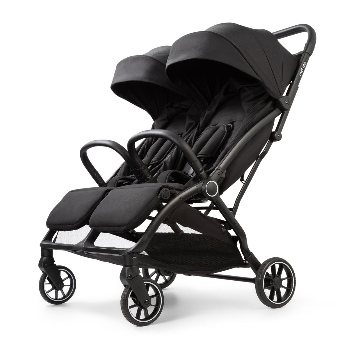 Red Kite Push Me Duet Twin Stroller – Black