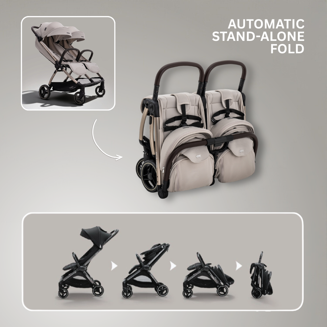 JoviKids Ayla Twin Auto-Fold Double Stroller