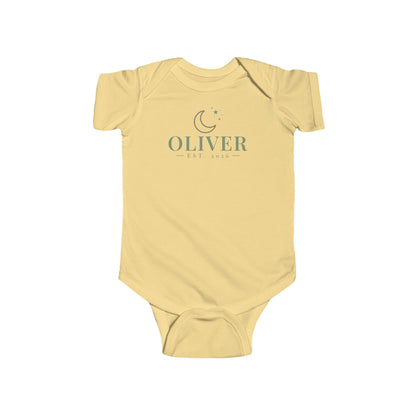 Personalised Moon & Stars Baby Bodysuit