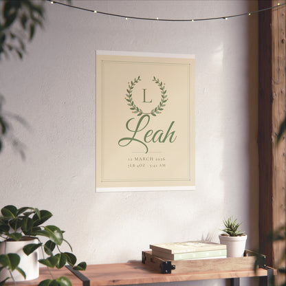 Personalised Nursery Name Print
