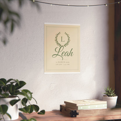 Personalised Nursery Name Print