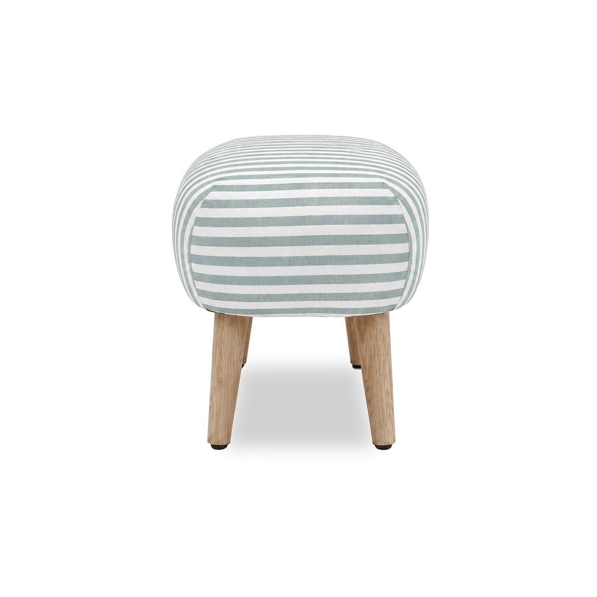 Etta Footstool - Sea Salt Stripe