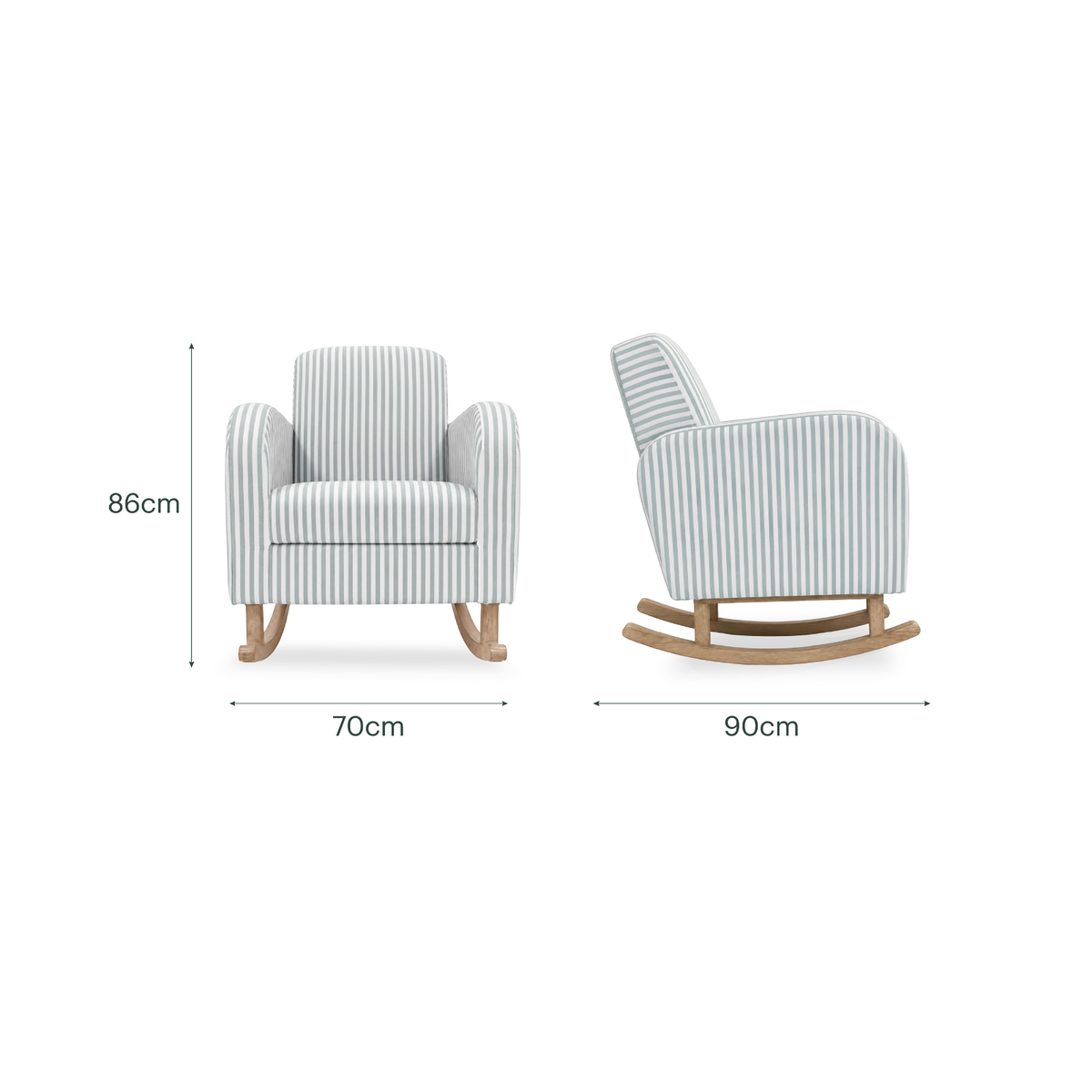 Etta Nursing Chair - Sea Salt Stripe