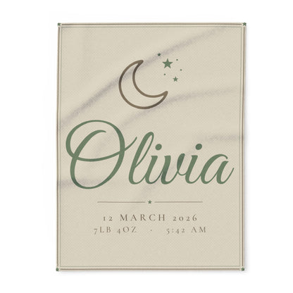 Personalised Baby Name Fleece Blanket