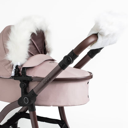 egg® Dolls Pram Fur Accessory Pack - White