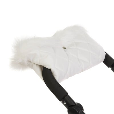 egg® Dolls Pram Fur Accessory Pack - White