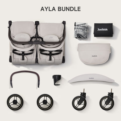 JoviKids Ayla Twin Auto-Fold Double Stroller