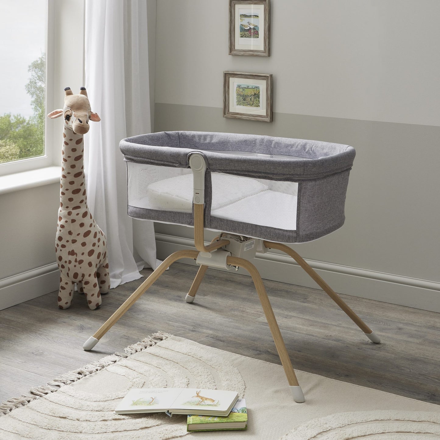 Air Motion Gliding Crib – Slate