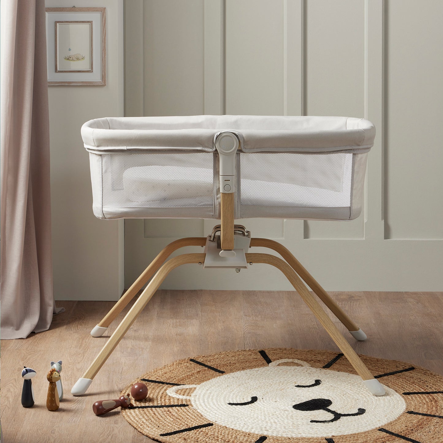 Air Motion Gliding Crib – Cream