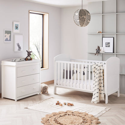 Aston 2 Piece Nursery Furniture Set - White