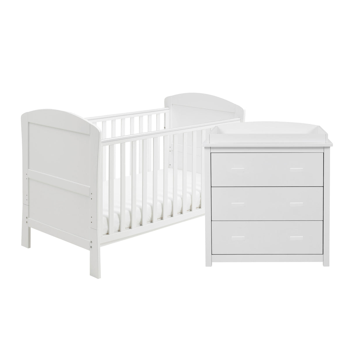 Aston 2 Piece Nursery Furniture Set - White