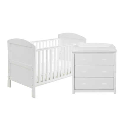 Aston 2 Piece Nursery Furniture Set - White
