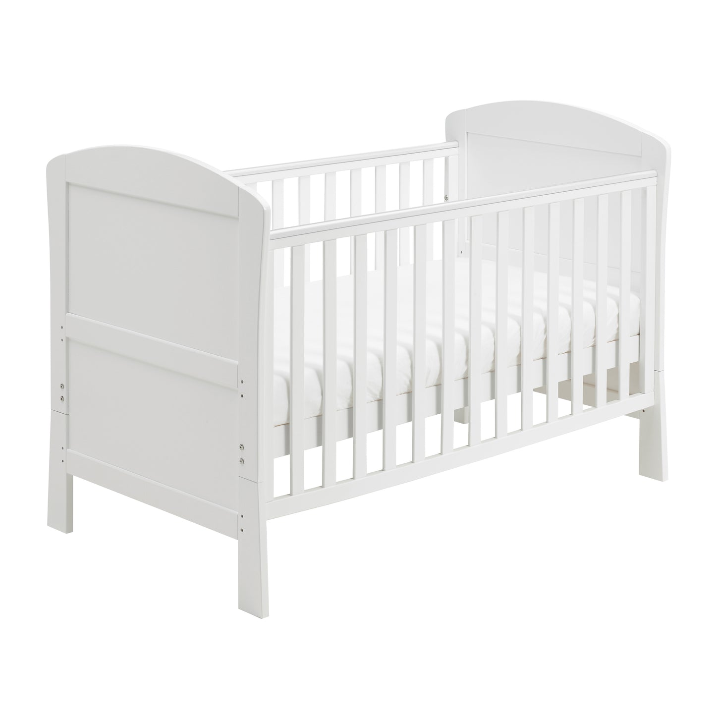 Aston Dropside Cot Bed - White