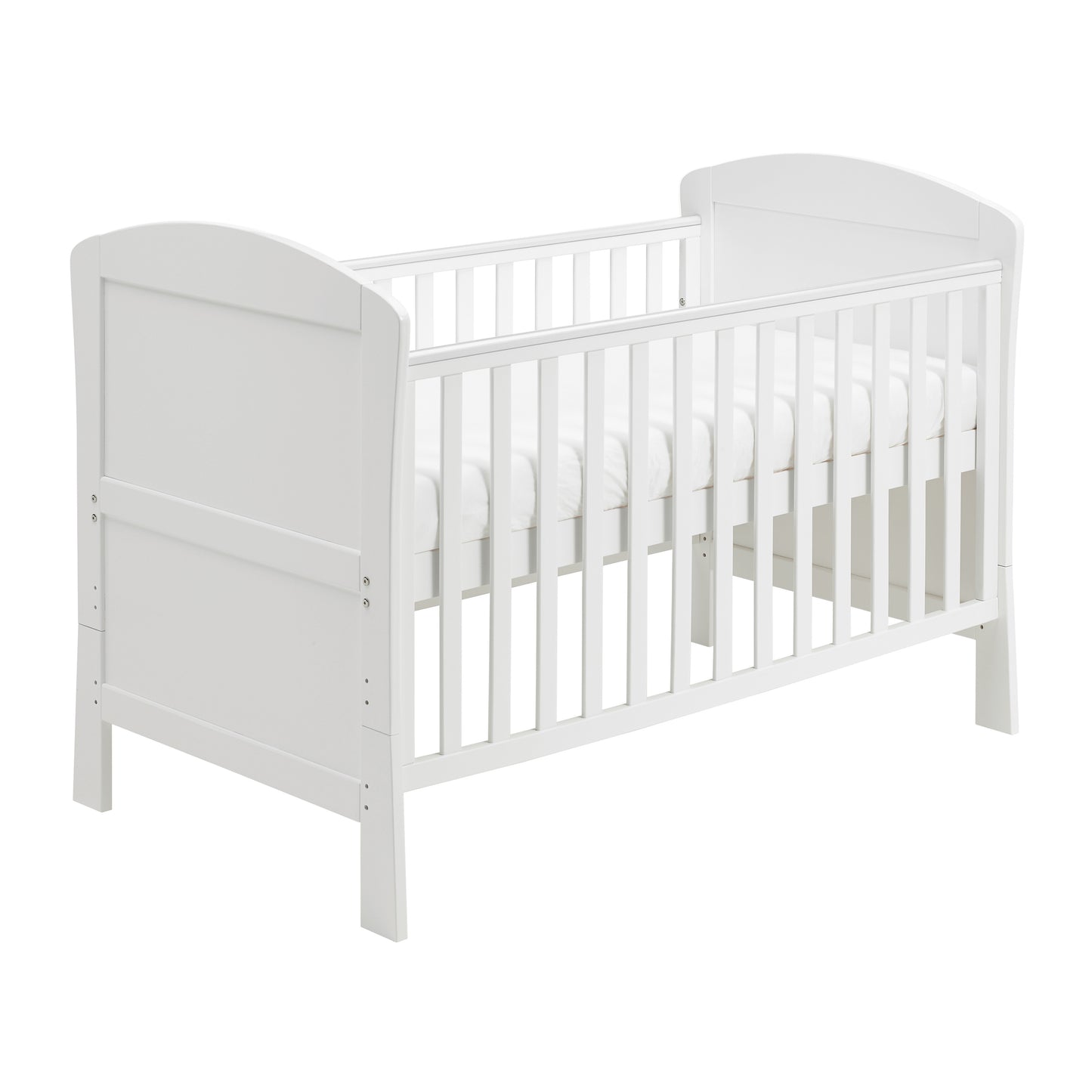 Aston Dropside Cot Bed - White