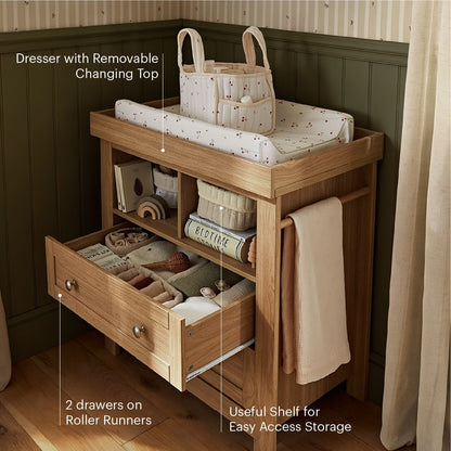 Burford Dresser Changer - Oak