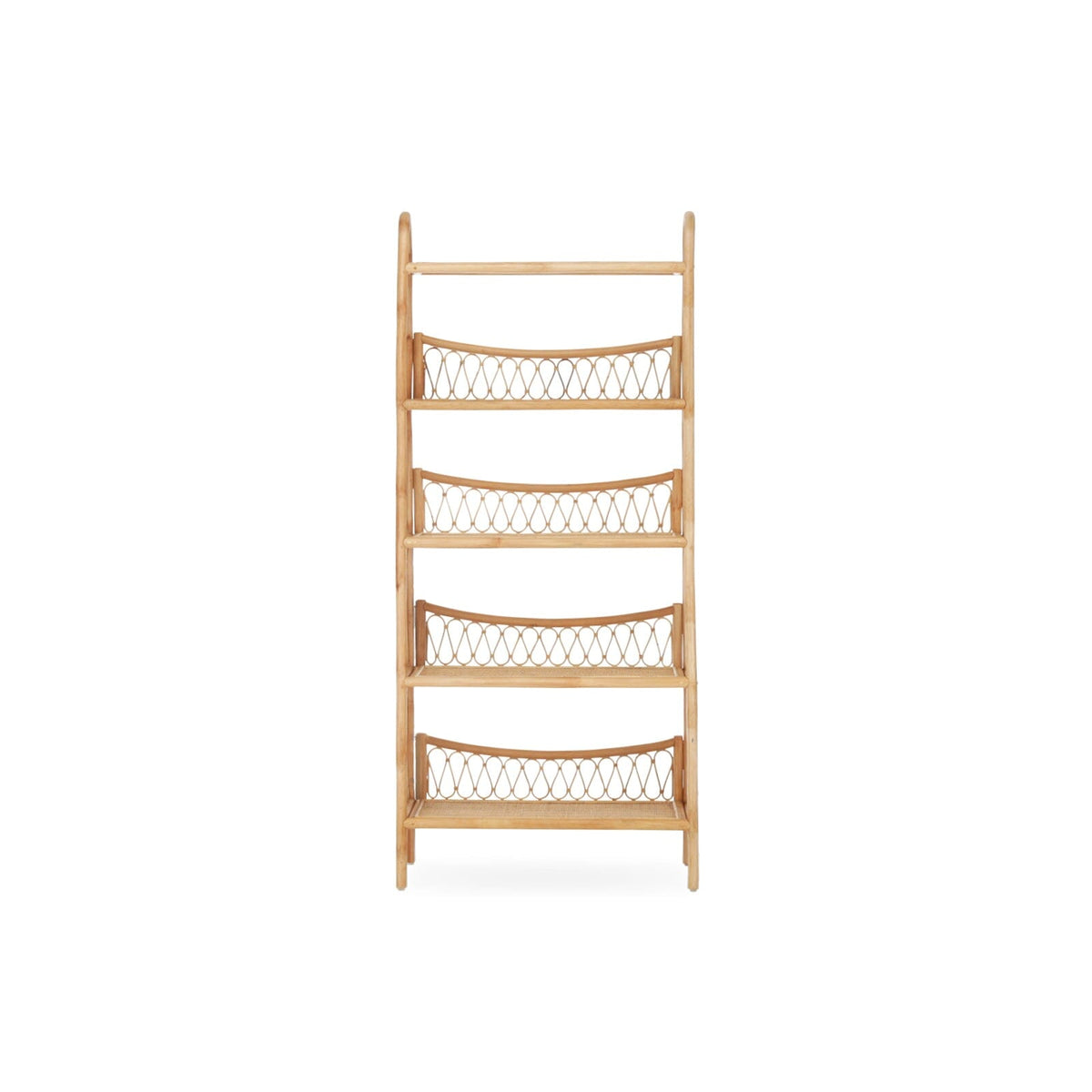 Aria 5 Tier Shelving Unit - Rattan