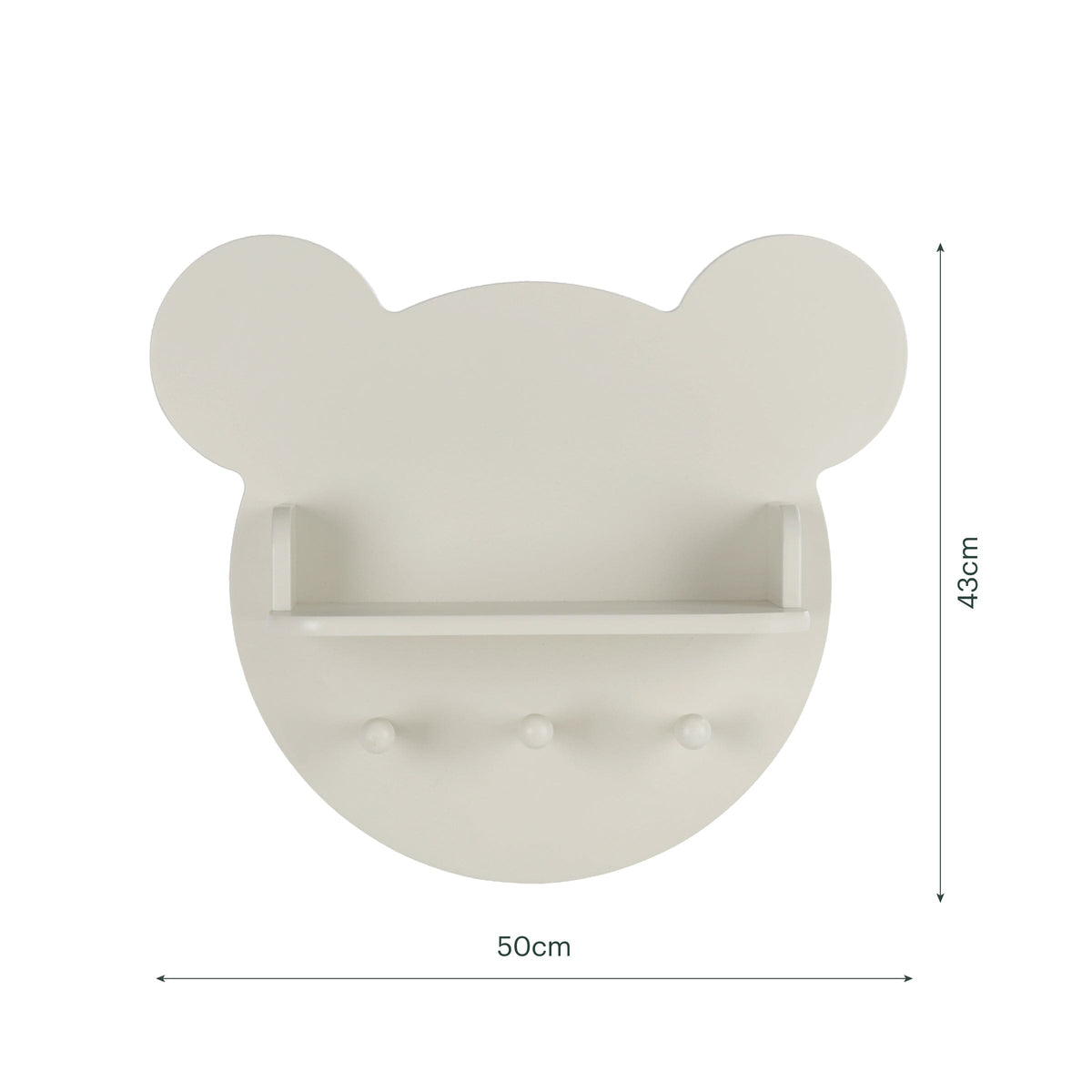 Play House Bear Shelf - Pebble