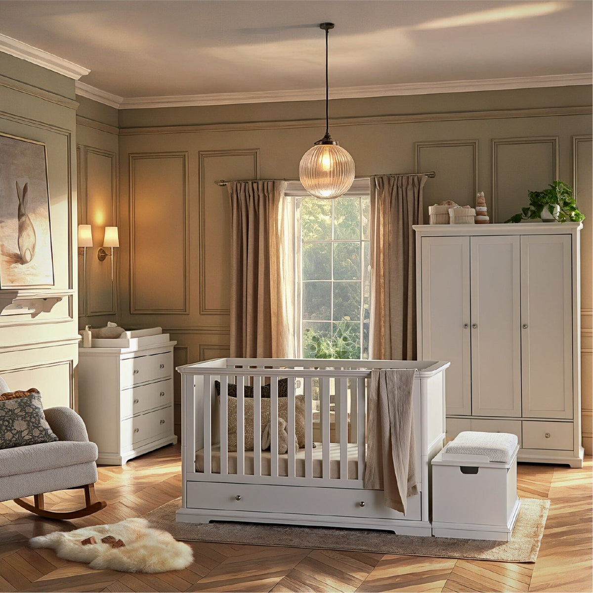 Beaumont 3 Piece Nursery Furniture Set - White