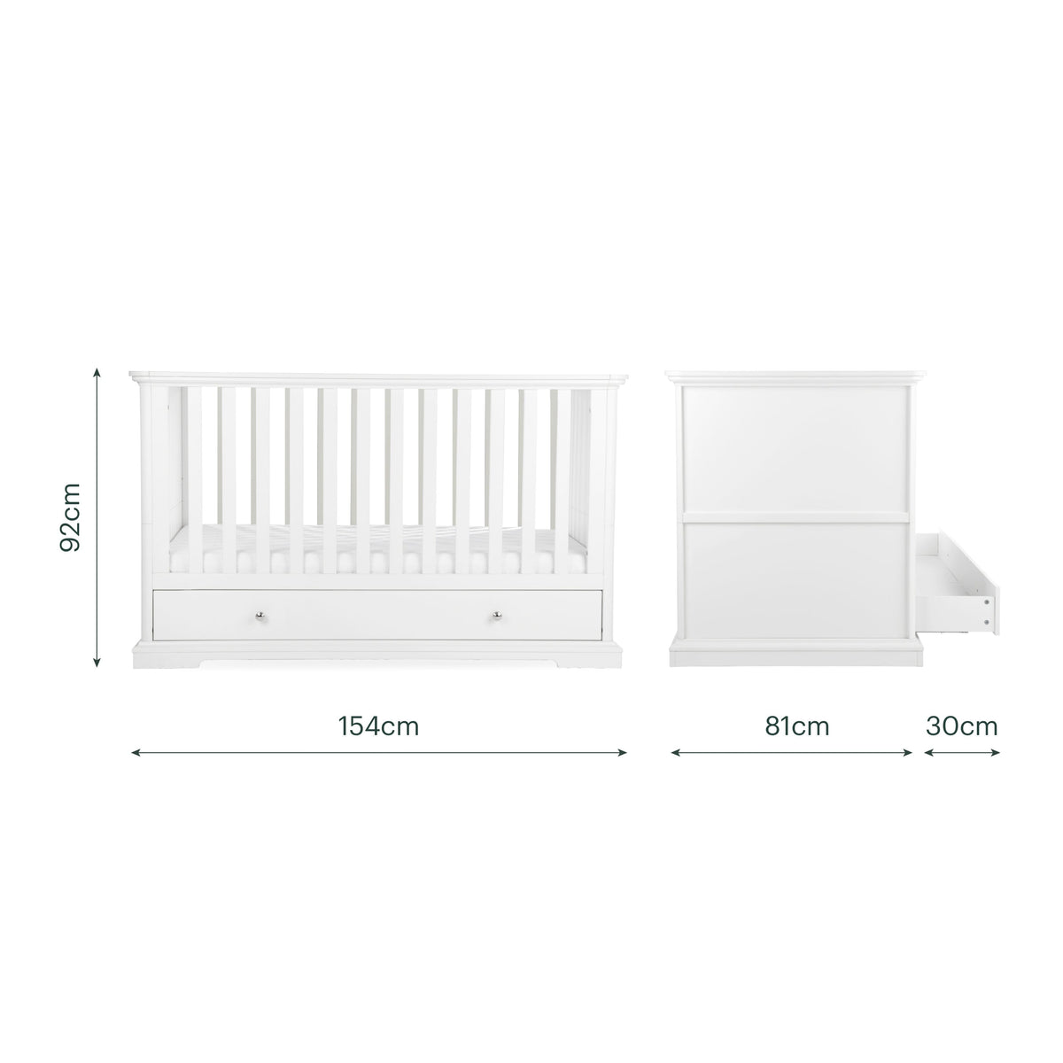 Beaumont Cot Bed - White