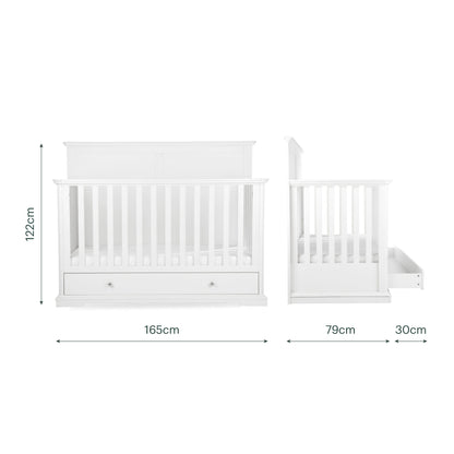 Beaumont Grand Cot Bed - White