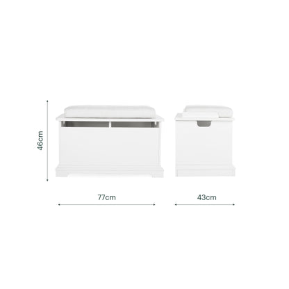 Beaumont Storage Box & Cushion Set - White