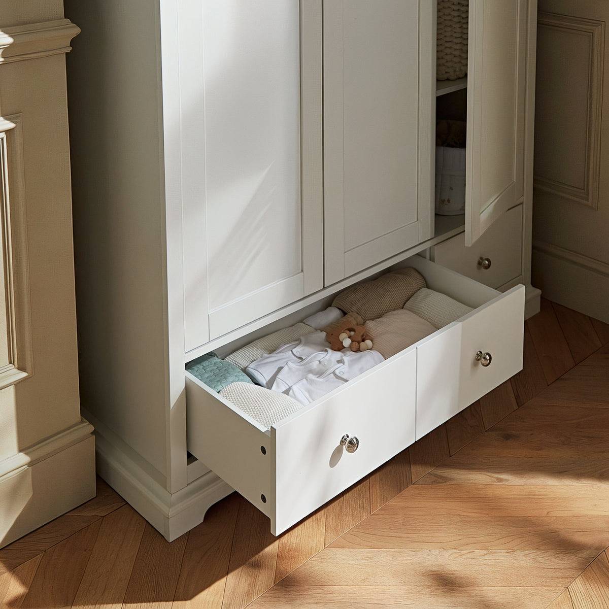 Beaumont Triple Wardrobe - White
