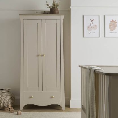 Clara 2 Door Nursery Wardrobe - Cashmere & Ash