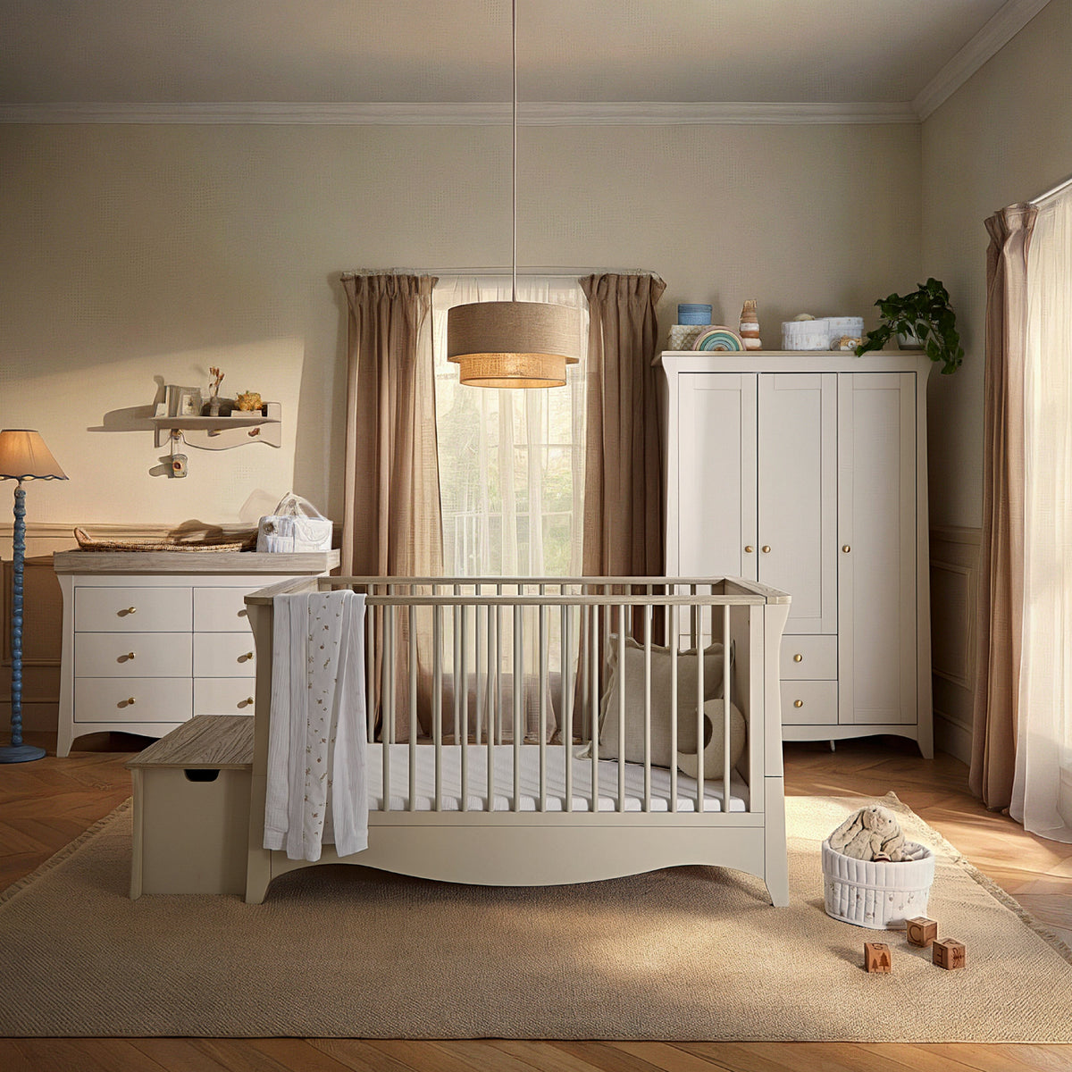 Clara Luxe 3 Piece Furniture Set - Cashmere & Ash