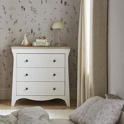 Clara 3 Drawer Dresser Changer - White & Ash